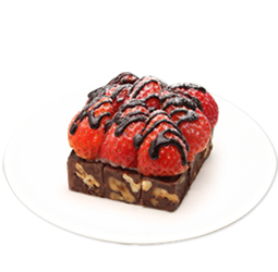 strawberry brownie